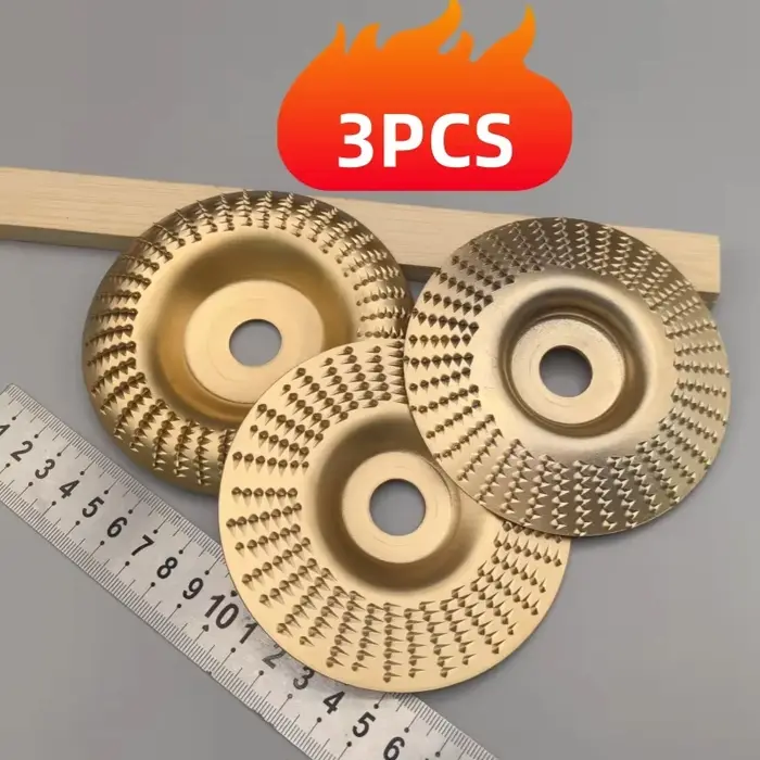 Kit de 3 disques de meulage pour le travail du bois
