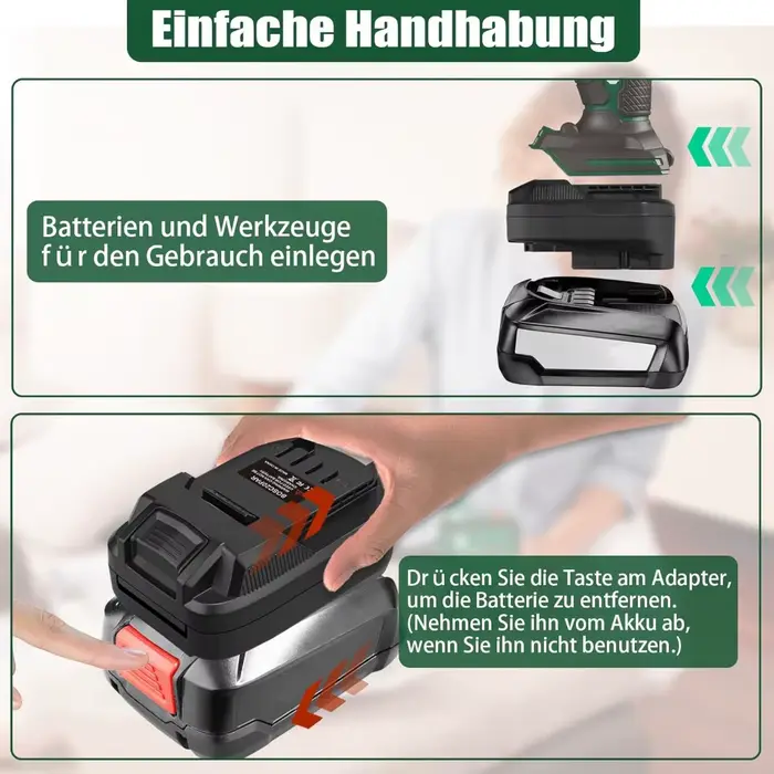 Adaptateur de batterie BOSC18PAR pour Bosch vers Parkside