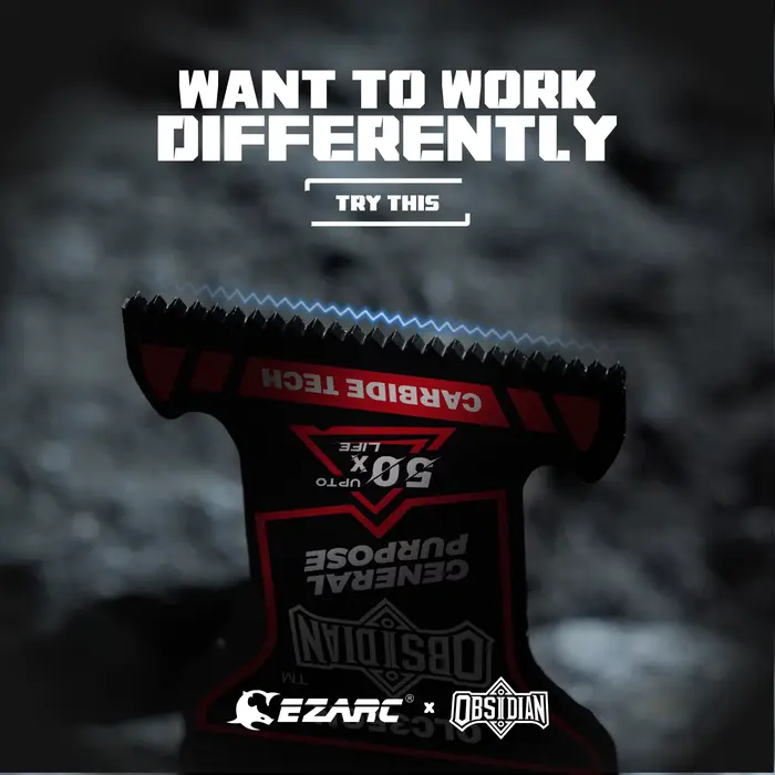 EZARC 3 lames oscillantes en carbure Obsidian