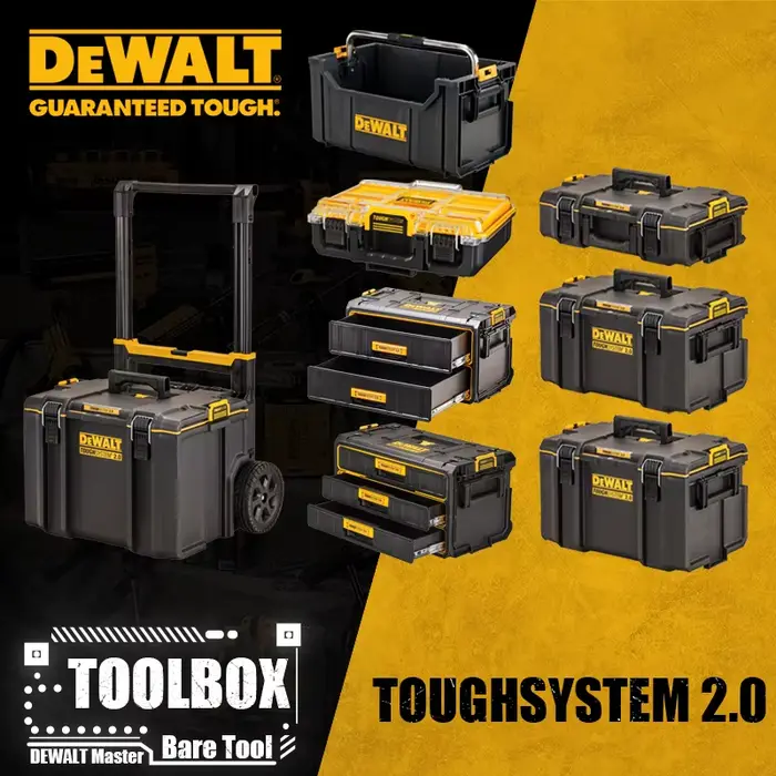 Boîte à outils mobile empilable DEWALT TOUGHSYSTEM2.0 DS100 DS166 DS300 DS400 DS450 DS280 DWST08330-1-23 DWST08035-1-23