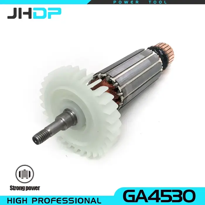 Balais de carbone portant 220V Stator Armature pour MAKITA GA5030 GA4530 GA5034 GA4534 GA4031 GA4030R GA4034 GA 5030 meuleuse d'angle