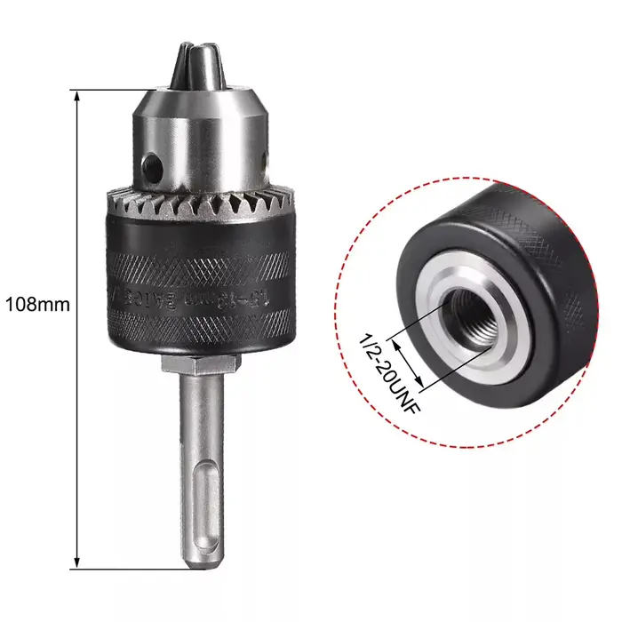 Convertisseur de mandrin de perceuse précis 1.5-13mm