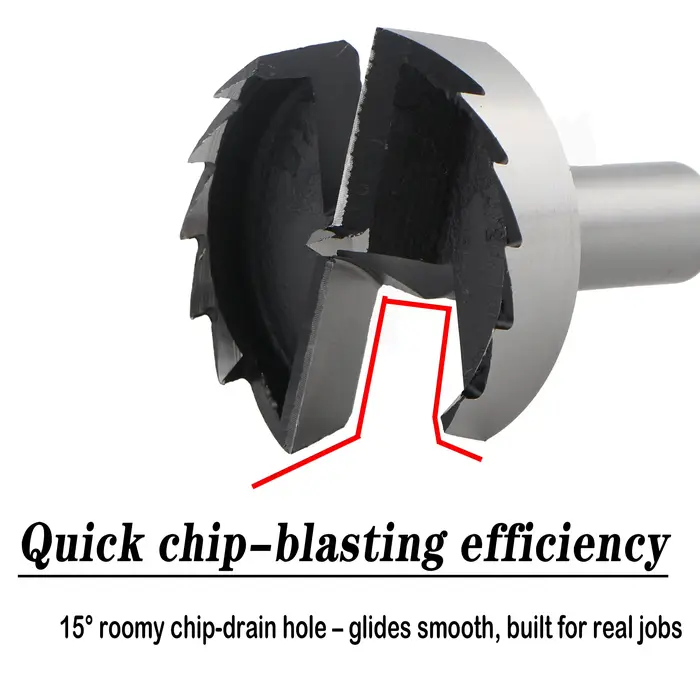 Layzen 6-100mm Forstner foret multi-dent bois trou scie tige ronde auto centrage charnière alésage haute teneur en carbone acier Cutter