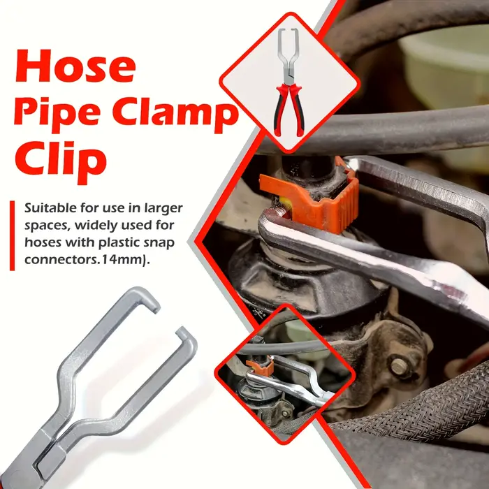 Pince à collier de serrage professionnelle - Kit d'outils de déconnexion et de démontage de conduite de carburant pour la réparation automobile