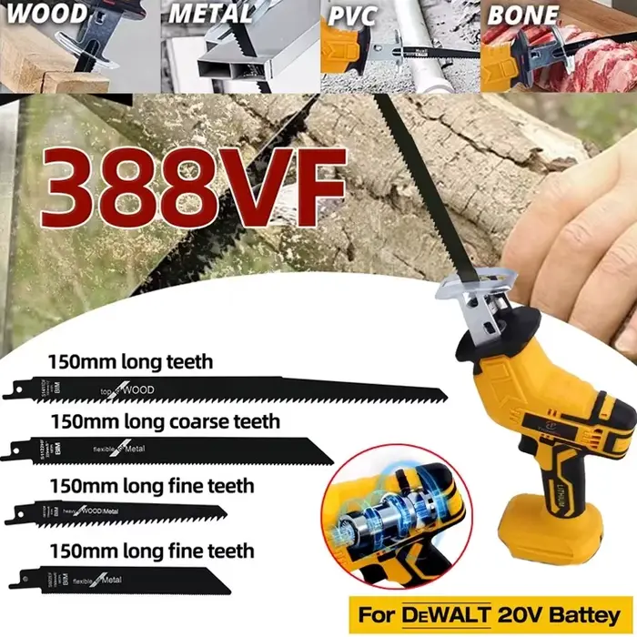 Scie alternative sans fil pour batterie Dewalt 18V 20V