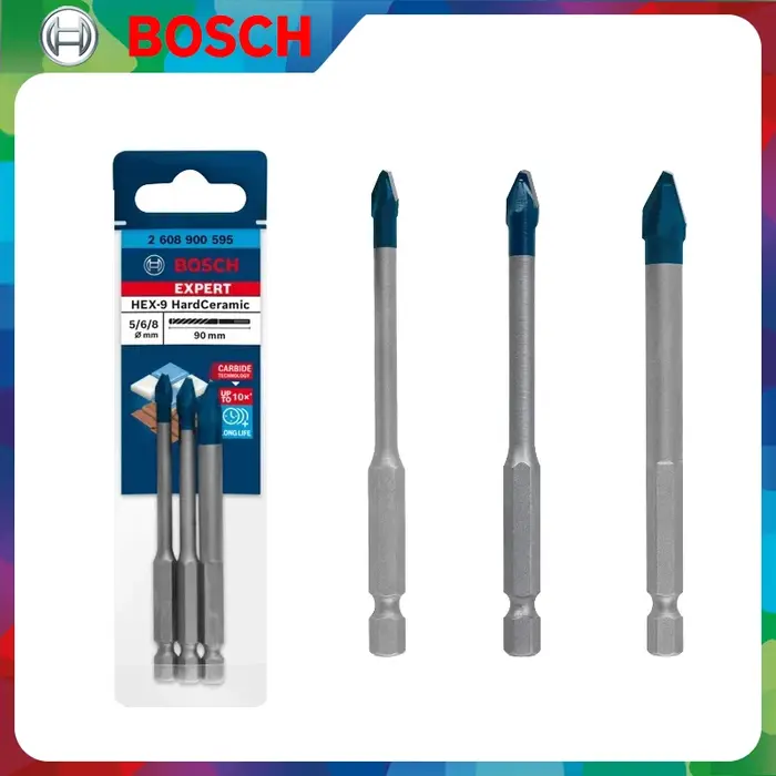Bosch 2608900595 3X Expert HEX-9 jeu de forets en céramique dure 5-8mm ensemble