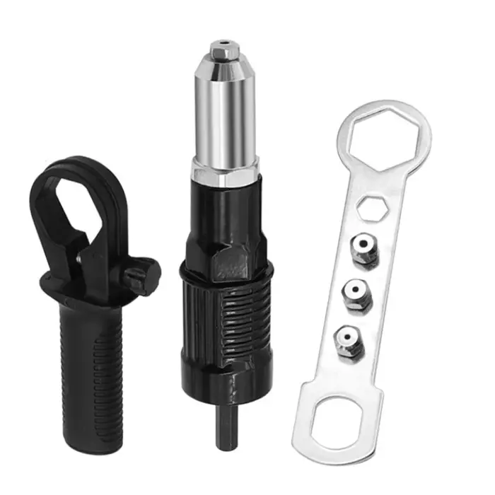 Adaptateur de foret de tirage de rivet rapide et facile avec tige hexagonale
