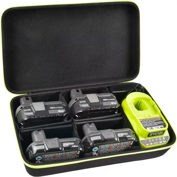 Coque compatible avec batterie compacte Ryobi ONE+ 18 V lithium-ion 4,0/ 3,5/ 3,0/ 2,0/ 1,5 Ah. Supp
