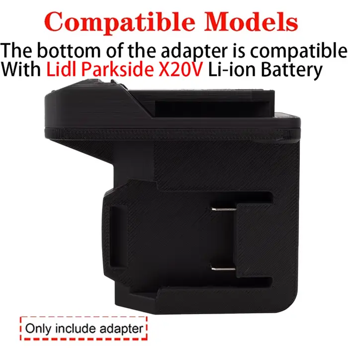 Adaptateur pour outils Lidl Parkside X20V Li-ion