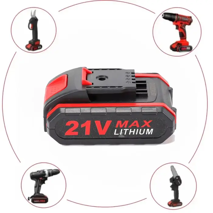 Batterie au lithium rechargeable 21 V 7500 mAh adaptée aux perceuses électriques