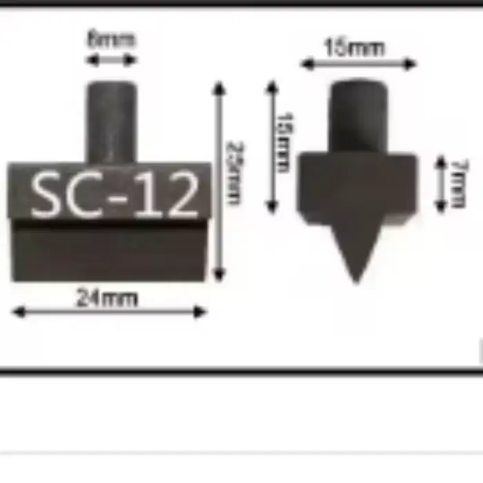 1 paire de lames de cisaillement hydrauliques pour tête de coupe SC-12 SC-16 SC-20 SC-22 SCHY-25 en acier