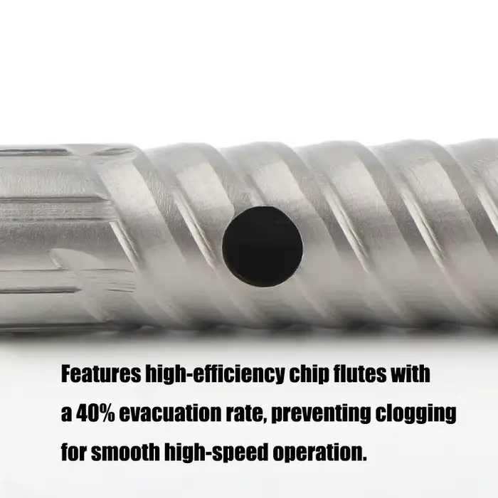 Foret pour béton armé SDS-Plus à tête de lame en alliage dur taille 10-40mm