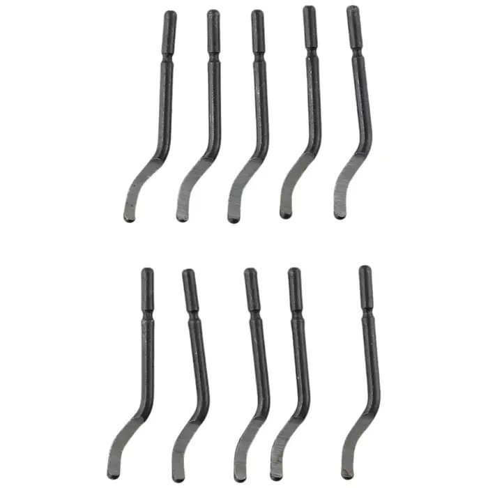 Poignée bavure ébavurage dissolvant outil de coupe avec 10 pièces lame d'ébavurage rotative Kit d'outils