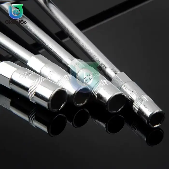 Outil à main en forme de T clé à douille hexagonale 7mm 8mm 9mm 10mm 12mm 13mm 15mm 17mm clé à poignée en T métrique clé