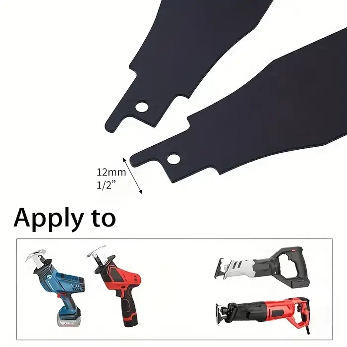 Lot de 4 lames de scie sabre robustes pour l'élimination de la saleté