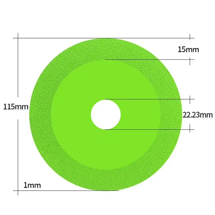 Disque de coupe en verre 115/125mm, diamant, marbre, carreaux de céramique, lame de meulage en Jade 