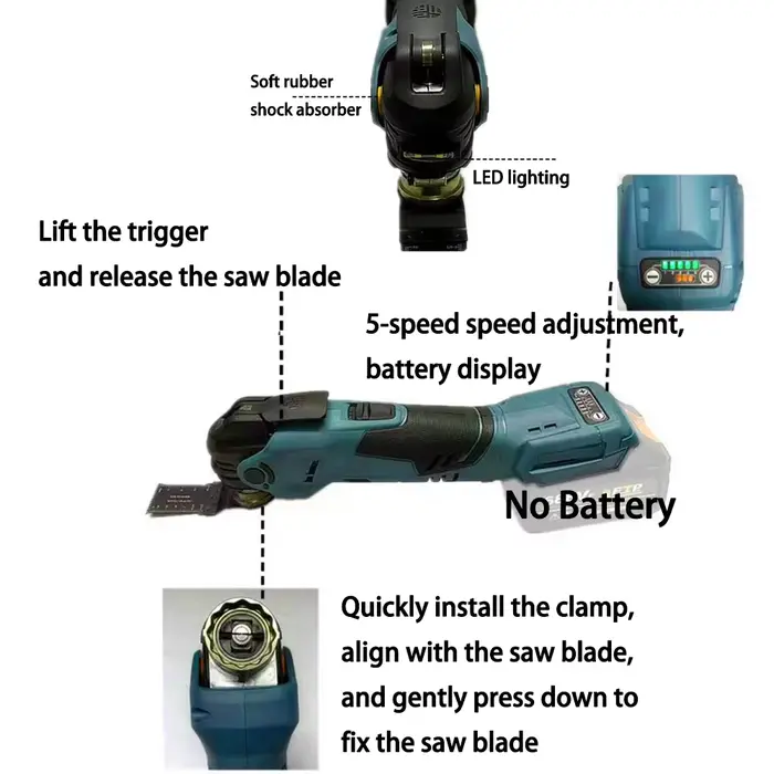 Outil multifonction oscillant sans balais Makita