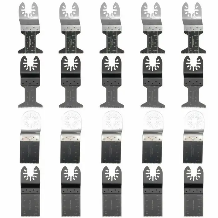 Scie multifonctionnelle, 20 pièces Accessoires pour outils électriques oscillants, lame de coupe uni