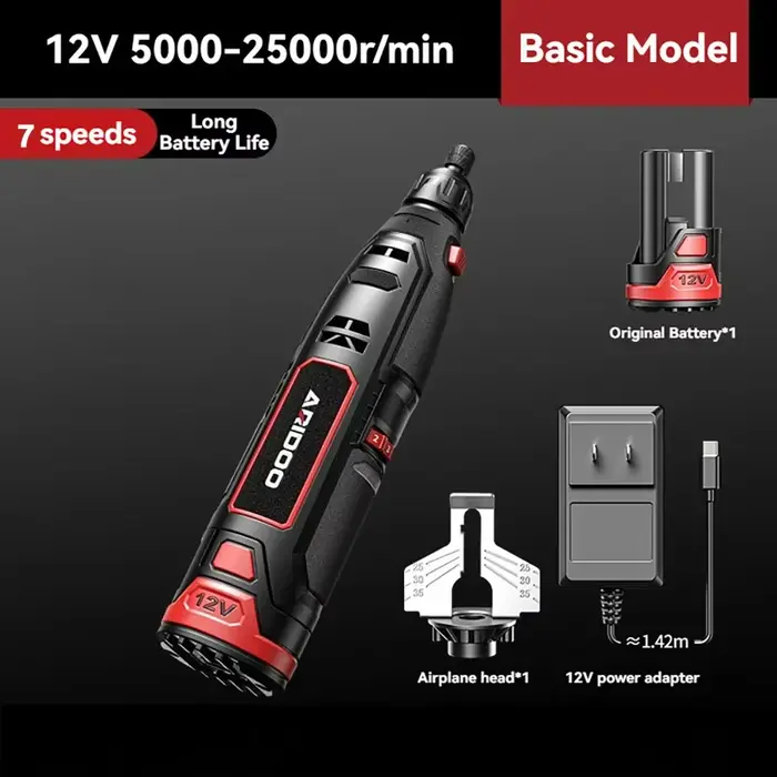 Tronçonneuse électrique sans fil 12V, meuleuse à chaîne, perceuse électrique, Mini broyeur, graveur,