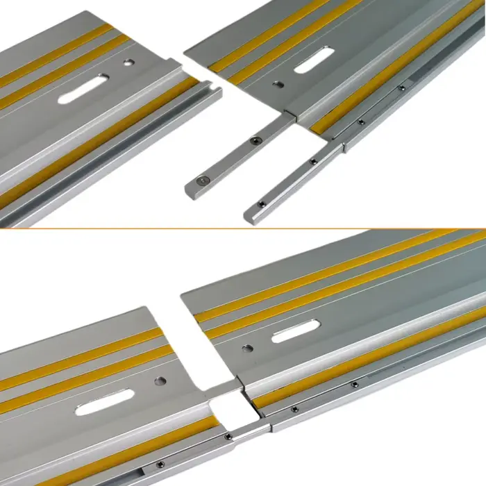 Rail de guidage de scie sur rail Rails guidés extrudés en aluminium pour coupes de déchirure répétab