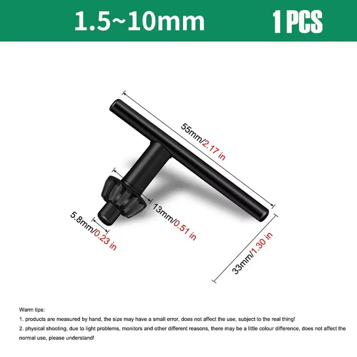 Clé de mandrin pour perceuse électrique manuelle 10/13/16mm, 1 pièce, pince de foret, démontage, clé