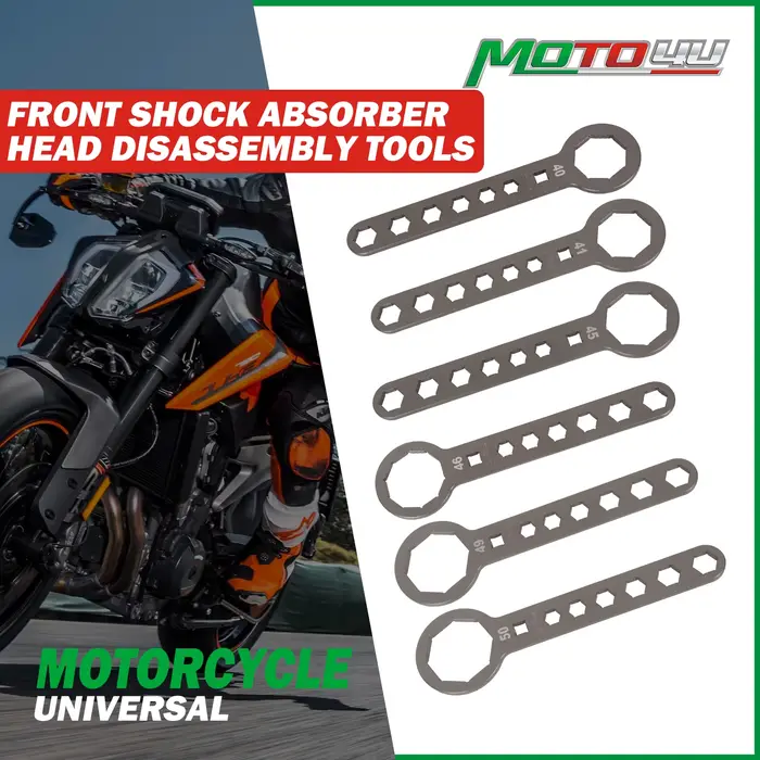 Outils de démontage de tête d'amortisseur avant de moto en aluminium