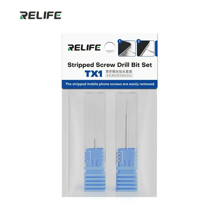 RELIFE TX1 foret coulissant de perçage en alliage pour la réparation de téléphone portable outil d'extraction de retrait