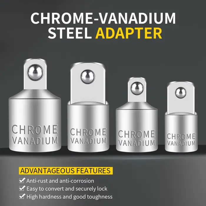 Onnfang-Adaptateur de douille en acier au chrome vanadium, clé à cliquet de tête d'entraînement, out