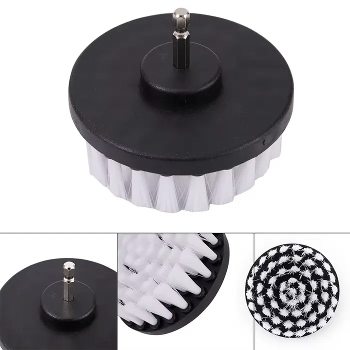 Brosse de nettoyage électrique souple de 4 pouces, disques de polissage pour perceuse, outils de net