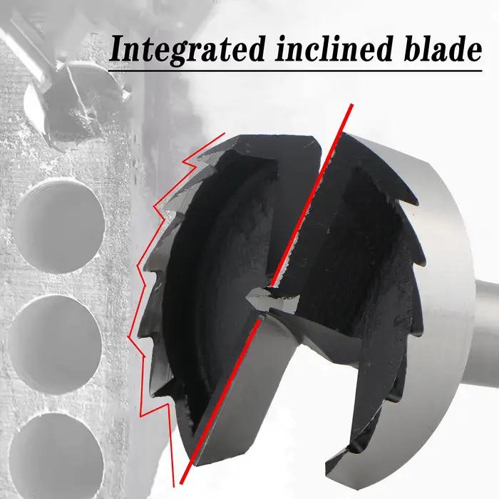 Layzen 6-100mm Forstner foret multi-dent bois trou scie tige ronde auto centrage charnière alésage haute teneur en carbone acier Cutter