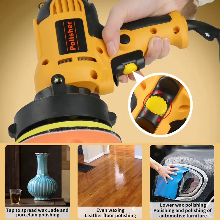 Polisseuse électrique pour voiture 125 mm, machine à cirer les voitures, outils de ponçage et de cir