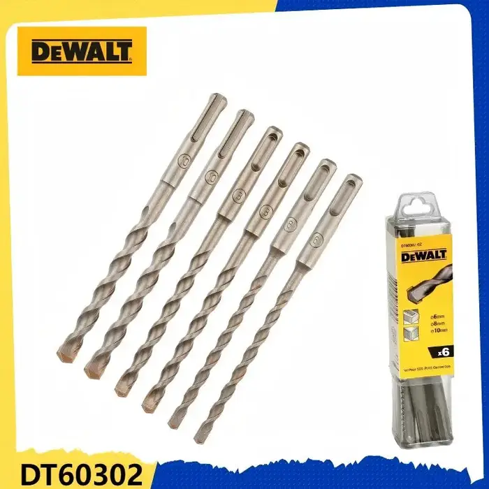 DEWALT DT60302 SDS Plus Forets Ensemble de 6 pièces (6/8/10 mm) - Antidérapant