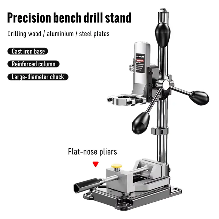 Support de perceuse réglable pour perceuse électrique