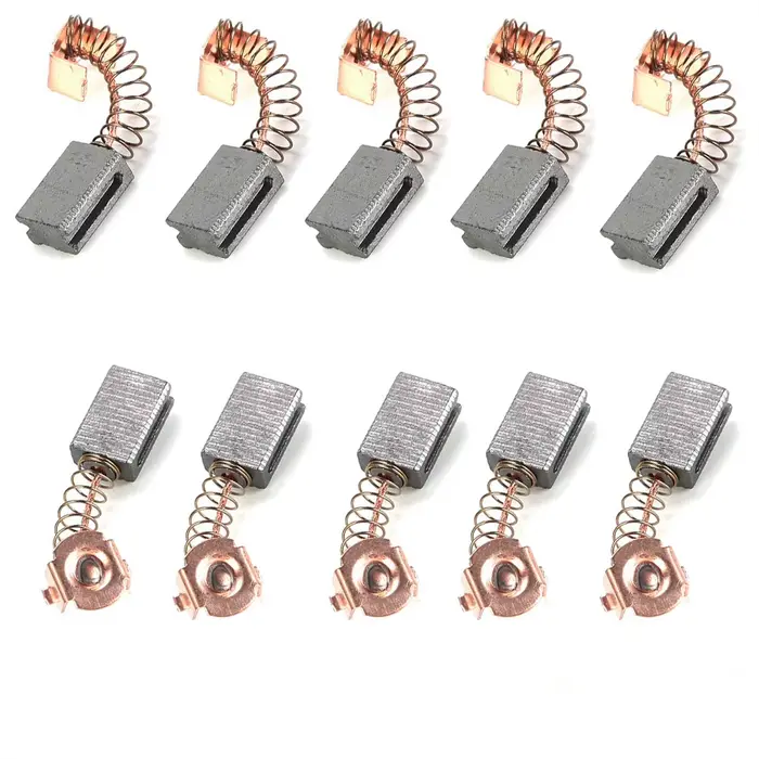 Lot de 10 balais de charbon 5x8x12mm pour meuleuse d'angle G720, pour le remplacement des balais de moteur et une cohérence opérationnelle accrue