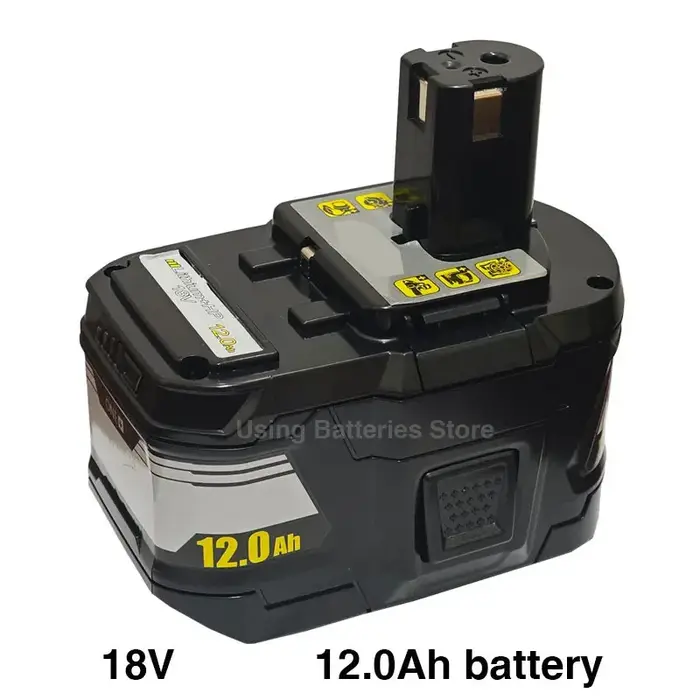 Nouvelle batterie haute performance RYOBI 18V 12.0Ah-15C l-ion adaptée à toutes les séries d'outils électriques P108 RB18L50