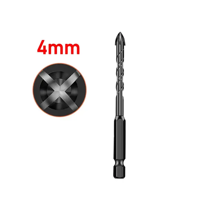 Forets hexagonaux de carbure de Quatre-cannelure de peu de perceuse de 3/4/5/6/8/10/12MM pour le bois