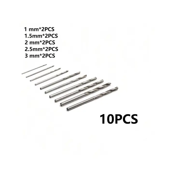 49 pièces 0.2-3.4mm ensemble de perceuse à main Mini foret à main en aluminium bijoux artisanat perc