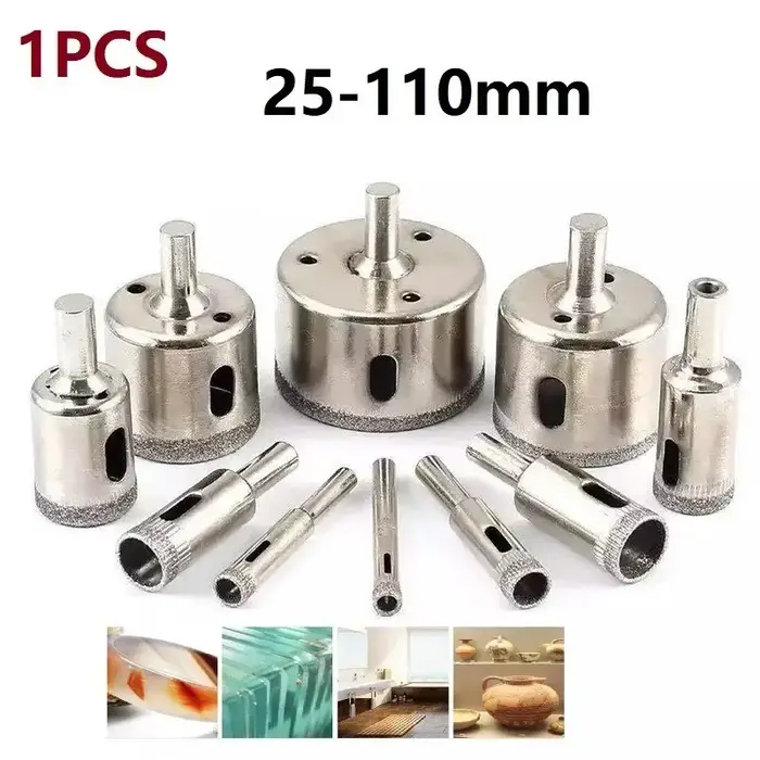 1pc 25mm-110mm carrelage marbre verre céramique trou scie forets