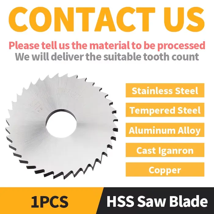 Lame de scie circulaire HSS 40/50/60/63/75/80/100mm, fraise à rainurer pour machine CNC, outil de co