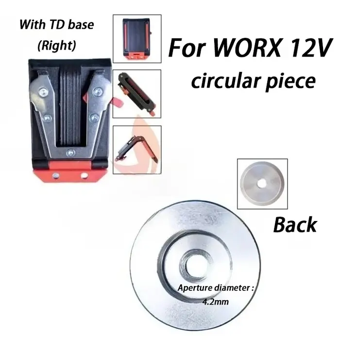 WU12V Kit de perceuse électrique pour WORX bricolage Kit de Modification d'outils électriques stockage de taille Portable outils de suspension rapide pièces de rénovation