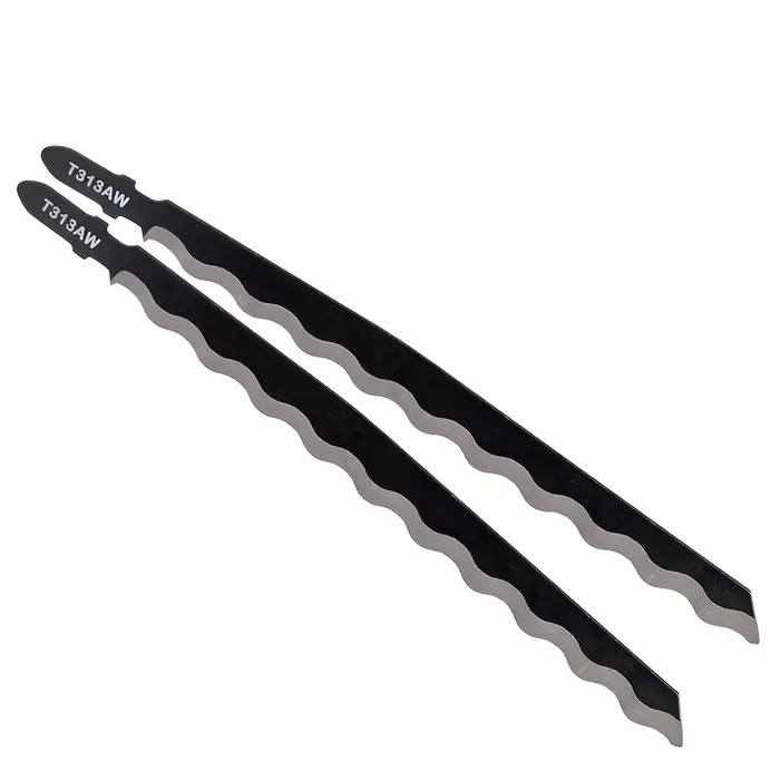 Paquet de 2 lames de scie sauteuse de 152 mm – Conception professionnelle de dents ondulées pour une
