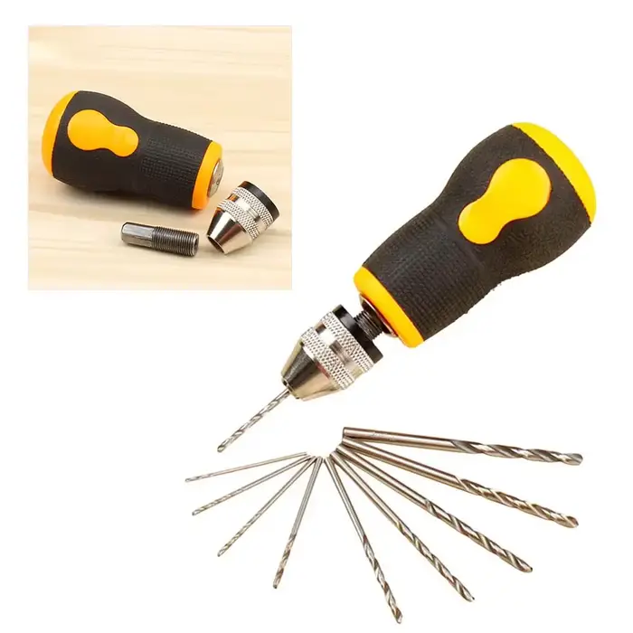 Pour assemblage électronique perceuse à main noire