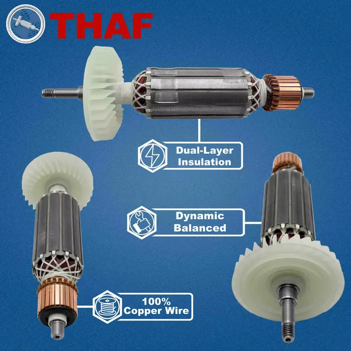 AC 220V 240V 9556NB 9556HN 9558NB 9558HN Induit Rotor pour MAKITA 9556 9557 9558 Meuleuse Angulaire Pièces de rechange
