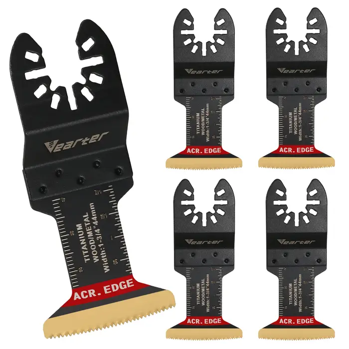 Vearter Lot de 5 lames de scie oscillant bimétallique de 44 mm