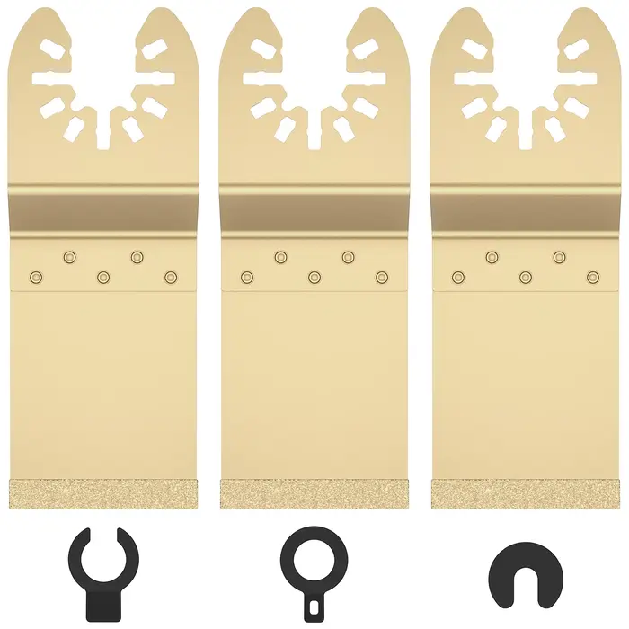 Lames d'outils pour enlever le coulis, 3 pièces, lames d'outils oscillantes en diamant efficaces ave