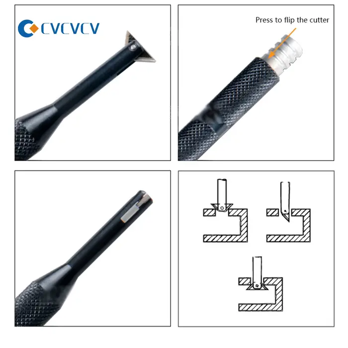 Outil de chanfreinage à contre-alésage de type rabattable, couteau de coupe de trou intérieur, gratt