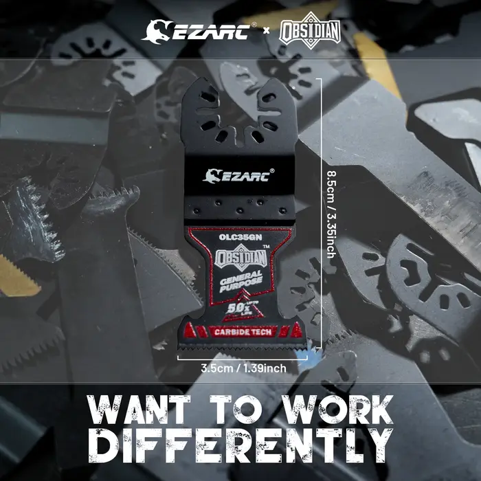 EZARC 3 lames oscillantes en carbure Obsidian