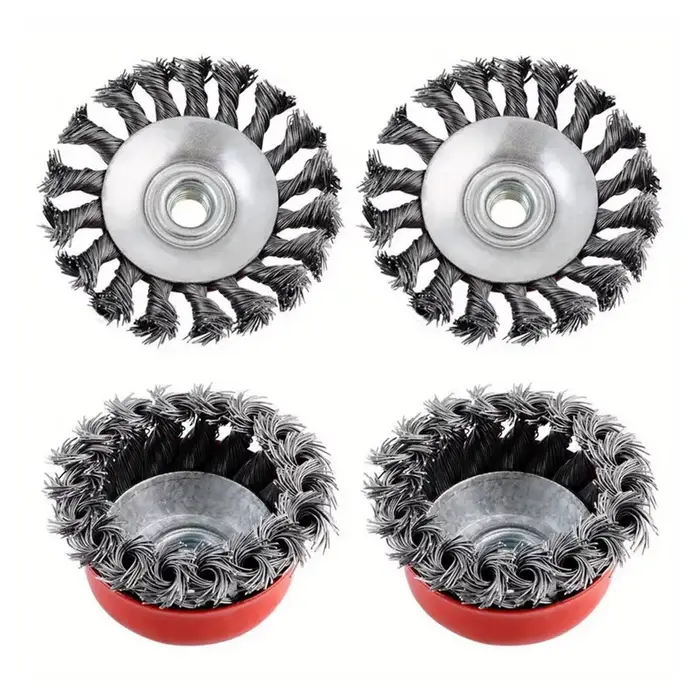 Brosse métallique pour meuleuse d'angle