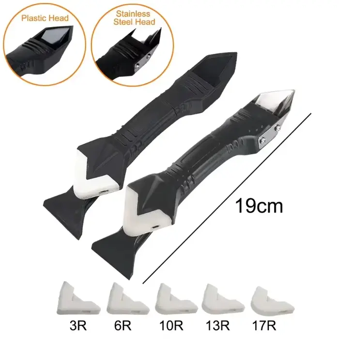 Kit d'outils 5-en-1 en silicone pour le retrait de calfeutrage