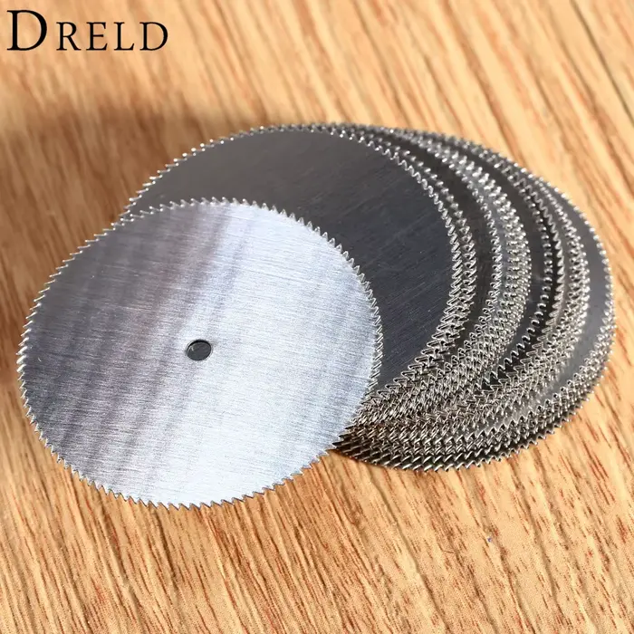 DRELD – Mini lames de scie circulaire, 32mm, 20 pièces, disque de coupe en bois HSS pour accessoires